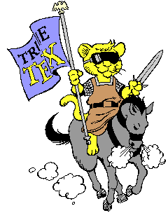 TrueTeX Mascot on Horse